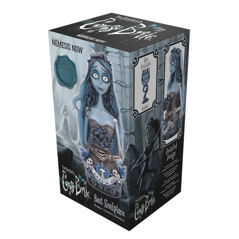 La novia cadáver · Busto Emily 29,3 cm · Nemesis Now