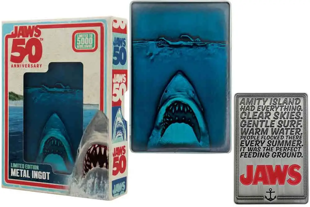 Jaws 50th Anniversary Movie Poster Ingot