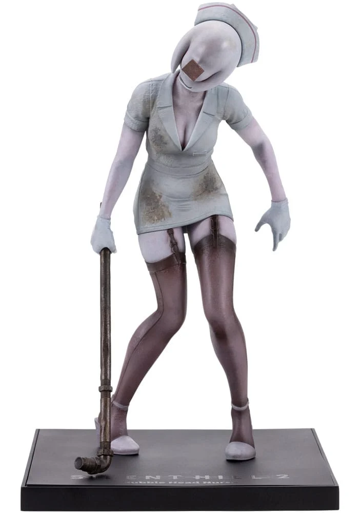 Silent Hill 2 Estatua Oshi Works PVC Bubble Head Nurse 22 cm