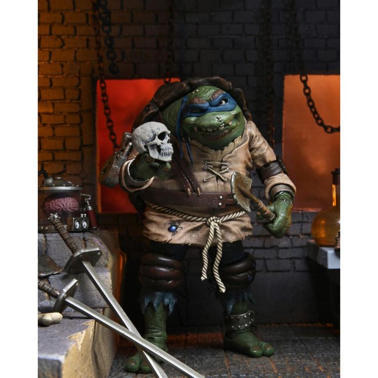 Ultimate Leonardo como Hunchback · Tortugas Ninja · 18 cm · NECA