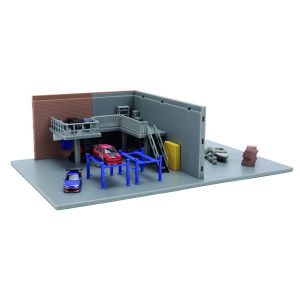 Diorama garaje de Han con 2 coches · Fast & Furious · Jada Toys