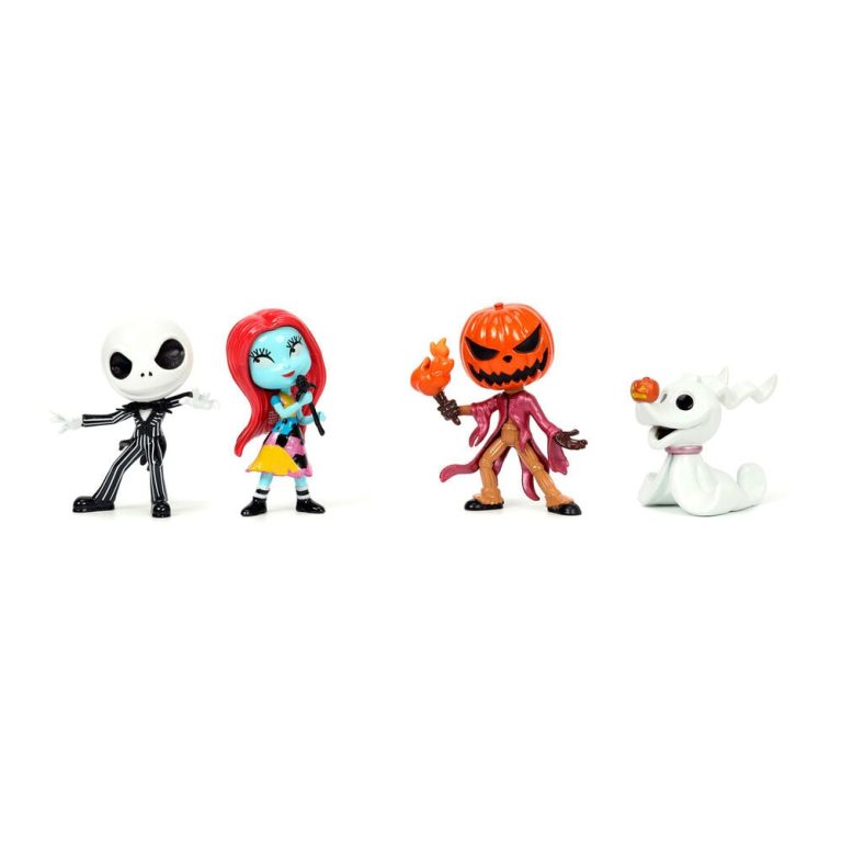 Blíster 4 figuras metalfigs Pesadilla antes de Navidad Disney 7cm