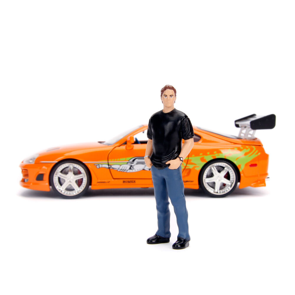 Toyota Supra con figura de Brian · Fast & Furious · 1:24 · Jada Toys - Imagen 3