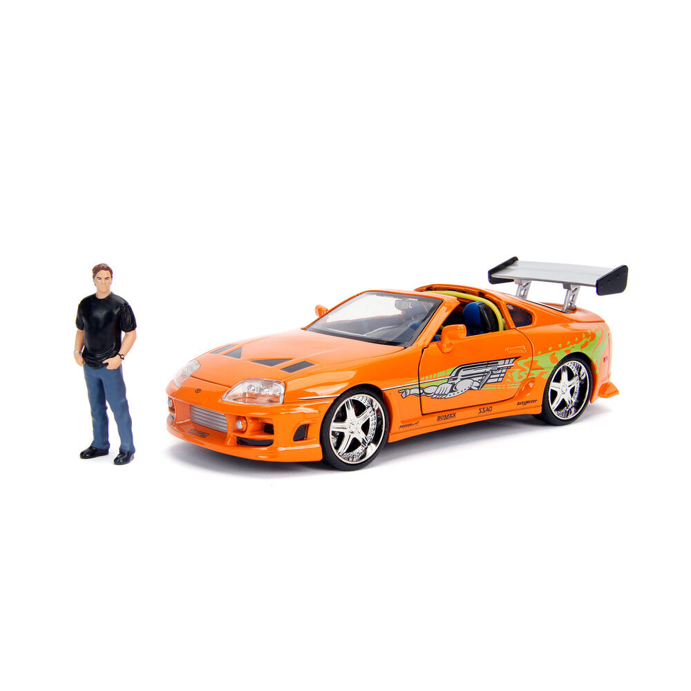 Toyota Supra con figura de Brian · Fast & Furious · 1:24 · Jada Toys - Imagen 5