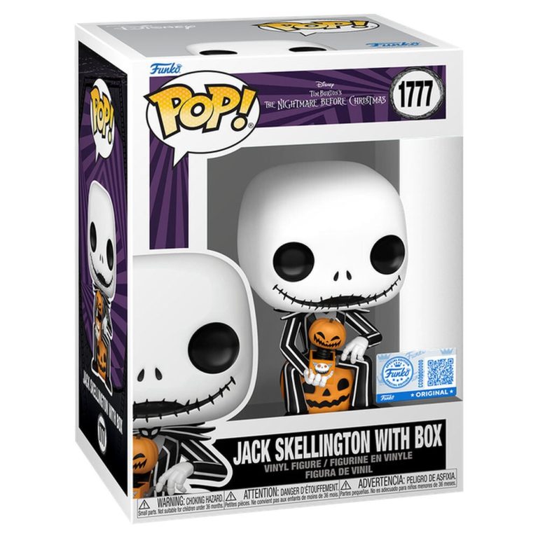 Figura POP Disney Pesadilla Antes de Navidad Jack Skellington with Box Exclusive