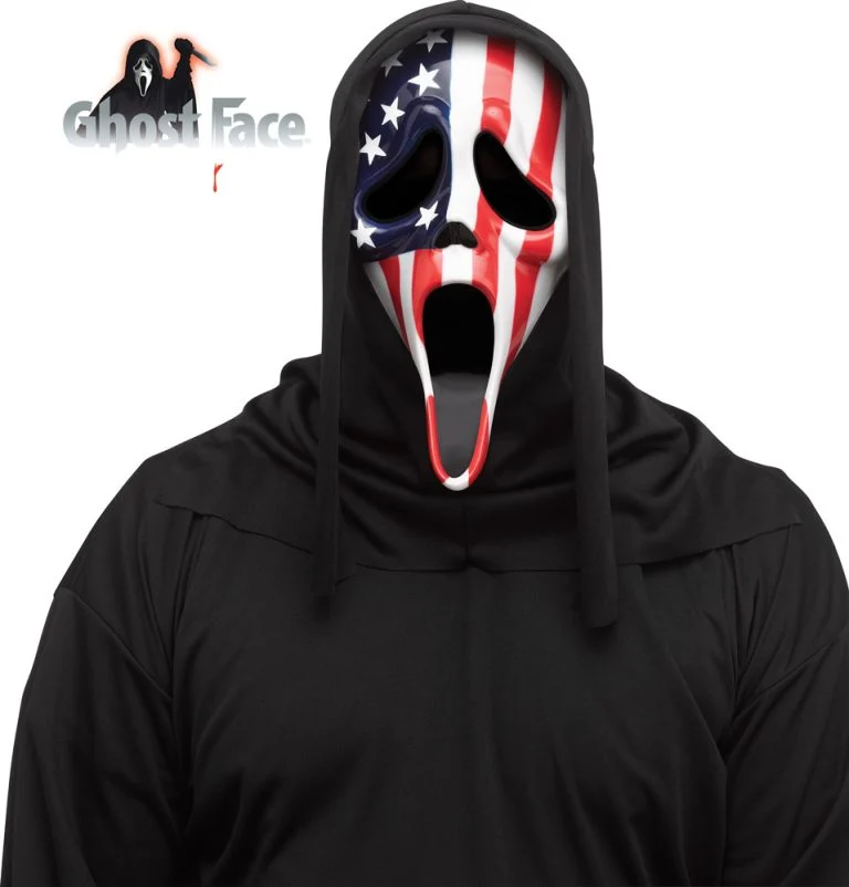 Máscara Ghost Face USA Flag · Fun World