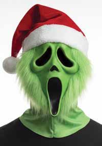 Máscara Ghost Face Grumpy Santa · Fun World