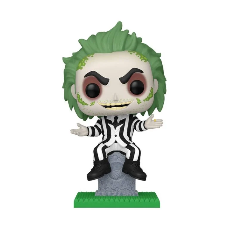 Beetlejuice Figura POP! Plus Movies Vinyl Beetlejuice w/tombstone 9 cm · Funko