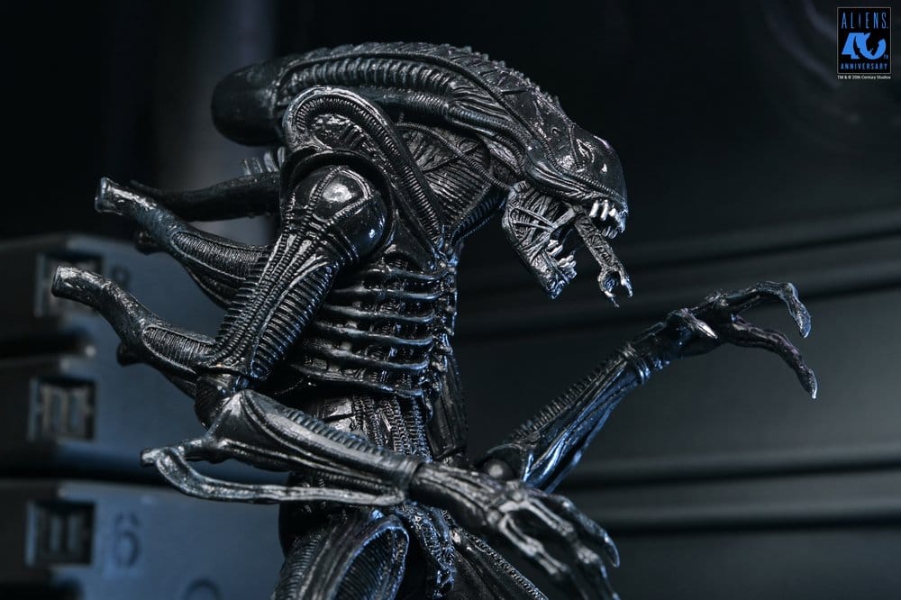 Aliens Ultimate Figura Warrior (1986) Xenomorph Black (40th Anniversary) 23 cm · NECA - Imagen 4